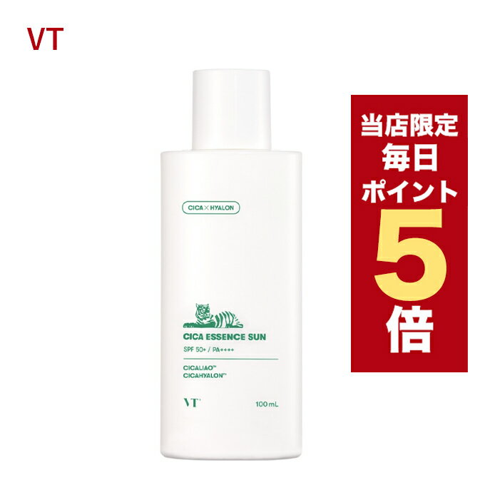 ★当店限定★韓国コスメ 日焼け止め VT 日焼け止め VT シカ エッセンス サンクリーム 100ml UVケア SPF50＋ PA＋＋＋＋ ※箱だし