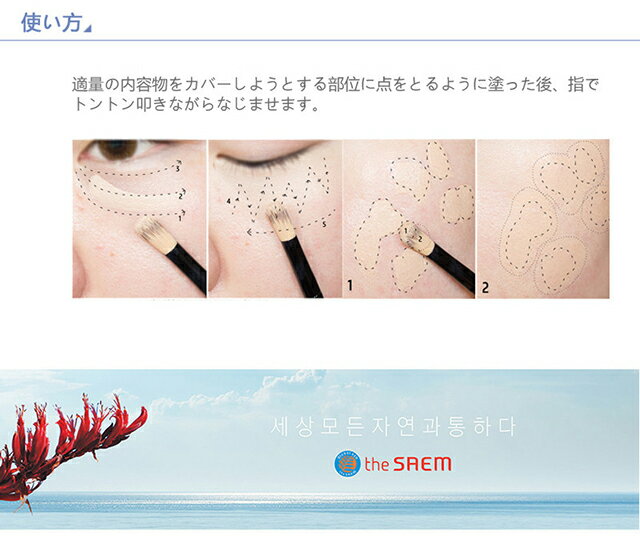 【発送日の翌日届く】韓国コスメ コンシーラー The Saem ザセム コンシーラー デュオ コンシーラー the saem duoリキッドコンシーラー シミ クマ ニキビ 隠し プチプラ