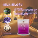 LUDICMI アロマキャンドル ラベンダー/ジュニパーベリー/フランキンセンス香 焚き火キャンドル パチパチの音 香り付きキャンドル ソイワックス製 ギフト ...