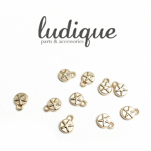 商品入替特価♪【パーツ】金属パーツ 星柄 ミニチャーム ゴールド 5mm 10個【accessory ハンドメイド 材料 手作り 手芸 作成 素材 DIY かわいい】のサムネイル