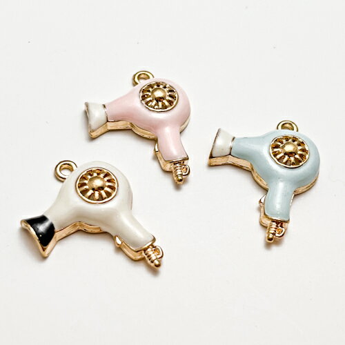 【アクセサリーパーツ】《チャーム／複数個販売有》レトロ ドライヤー モチーフ 全...