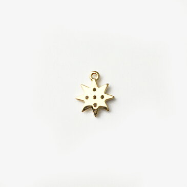【アクセサリーパーツ】《チャーム》金属パーツ ラインストーン5個付 オクタグラム 星型八角形 八芒星 星型 ペンダントトップ チャーム カン付 ゴールド accessory ハンドメイド 材料 手作り 手芸 作成 素材 DIY 1個売り かわいい】