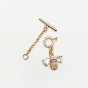 【アクセサリーパーツ】《高品質クラスプ》 蜂 ハチ Bee モチーフ 留め具 マンテル クラスプ ゴールド ラインストーン /ネックレス ブレスレット【acce...
