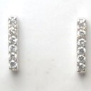 ダイヤピアス あす楽【大特価SALE】K18YG/PG/WG【0.10ct 0.20ct】ダイヤモンドピアス『ライン』ラインダイヤモンドピアス[SIクラス] 透明感溢れるダイヤモンドプチピアス ライン 母の日 メンズピアス 誕生日 記念日 イエローゴールド ピンクゴールド 10周年 【送料無料】