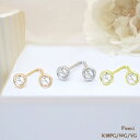 あす楽【大特価】K18YG/PG/WG【0.06ct】