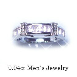 pt900 ダイヤダイヤモンド&モルガナイト メンズリング ピンキーリングMens メンズジュエリー メンズダイヤモンドリング 指輪 ダイヤ 成人式 シンプル メンズ 誕生日 父の日 ギフト 記念日 10周年
