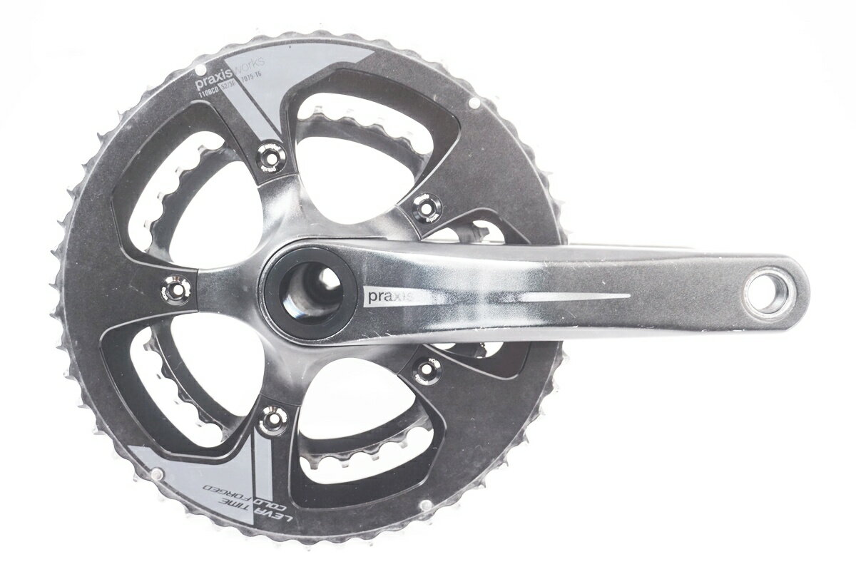【中古】 PRAXIS WORKS 「プラクシスワークス」 LEVA TIME COLD FORGED 52-36T 172.5mm クランクセット / バイチャリ世田谷店