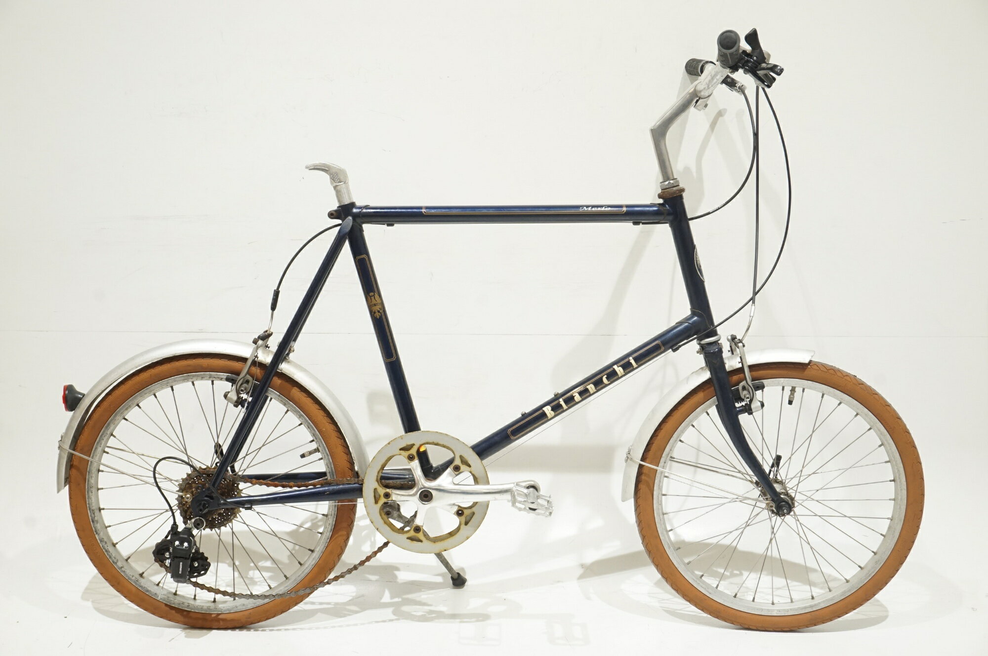 【中古】 ジャンク BIANCHI 「ビアンキ」 MINIVELO7 FLAT 年式不明 20インチ 折り畳み自転車 / バイチャリ浜松店