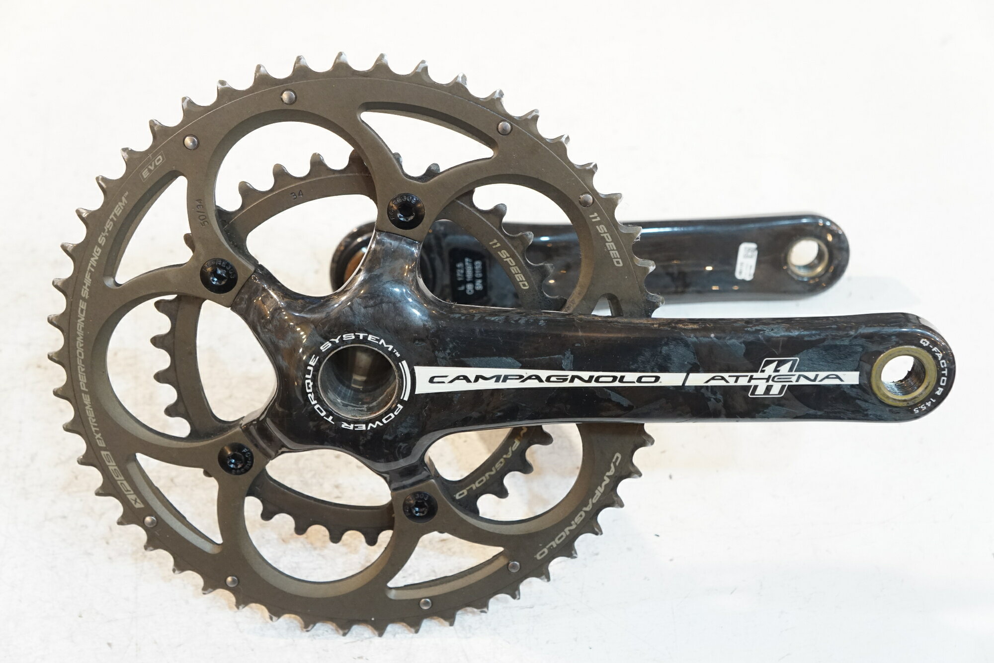 h*6様 Campagnolo Athena クランクセット 53/39 11速 Campagnolo Athena Crankset 2x8 Speed 53/39 Teeth 172.5mm Length