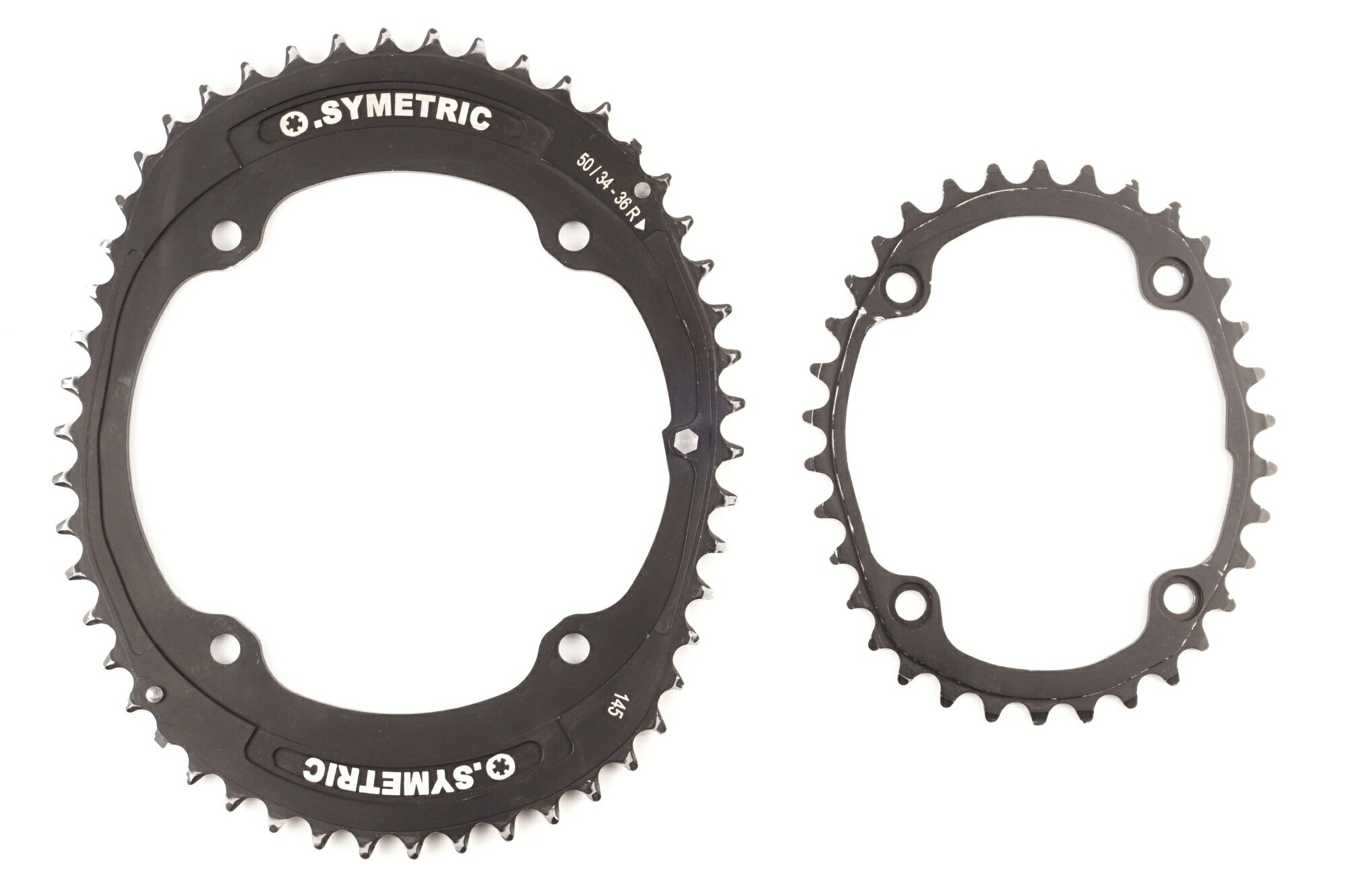 【中古】 O.SYMETRIC 「オーシンメトリック」 CHAINRING KIT 50-34T チェーンリン...