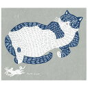 【メール便で送料無料】 ★大きめ★ 北欧スポンジワイプ kata kata ねこ(大きめ) (引越し御挨拶水切りマット北欧毎日フキン