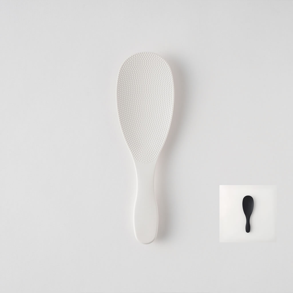 【メール便OK】マーナ 極しゃもじ　ホワイト　または　ブラック K650