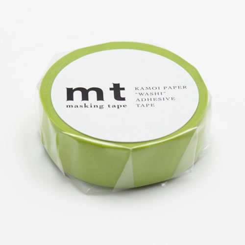 【メール便OK】mt 1P 若苗(わかなえ）　幅15mm×7m巻き カモ井加工紙