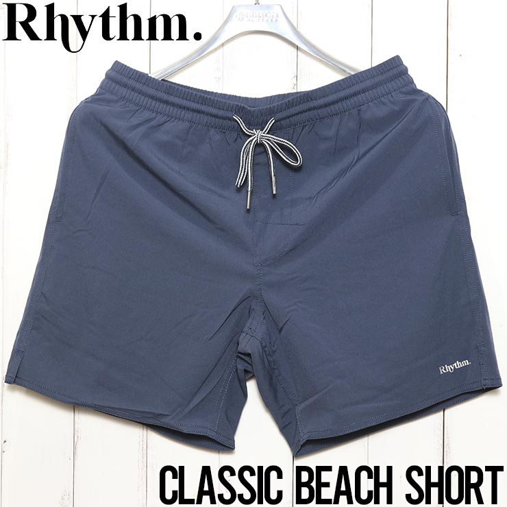 【送料無料】 ショーツ ハーフパンツ ストレッチショーツ ボードショーツ Rhythm リズム CLASSIC BEACH SHORT CL21M-JA12 WORN NAVY