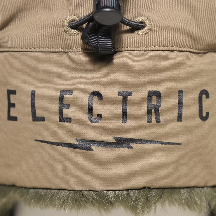 【送料無料】 帽子 耳当て付きキャップ イヤーフラップ ELECTRIC エレクトリック MOTOR BOMBER CAP E24FC17 OLIVE 日本代理店正規品