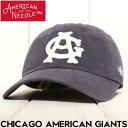 ストラップキャップ 帽子 AMERICAN NEEDLE アメリカンニードル CHICAGO AMERICAN GIANTS SMU694A-CAG 日本代理店正規品