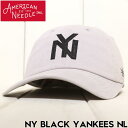 ストラップキャップ 帽子 AMERICAN NEEDLE アメリカンニードル NY BLACK YANKEES NL SMU694C-NBY 日本代理店正規品