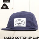【クリアランスセール】 帽子 ストラップキャップ POLeR ポーラー LASSO COTTON 5P CAP 251MCV0095 NVY 日本代理店正規品