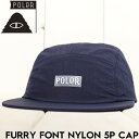 【クリアランスセール】 帽子 ストラップコードキャップ POLeR ポーラー FURRY FONT NYLON 5P CAP 251MCV0097 NVY 日本代理店正規品
