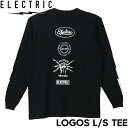 ロングスリーブTEE ロンT ELECTRIC エレクトリック LOGOS L/S TEE E25ST05 BLK 日本代理店正規品