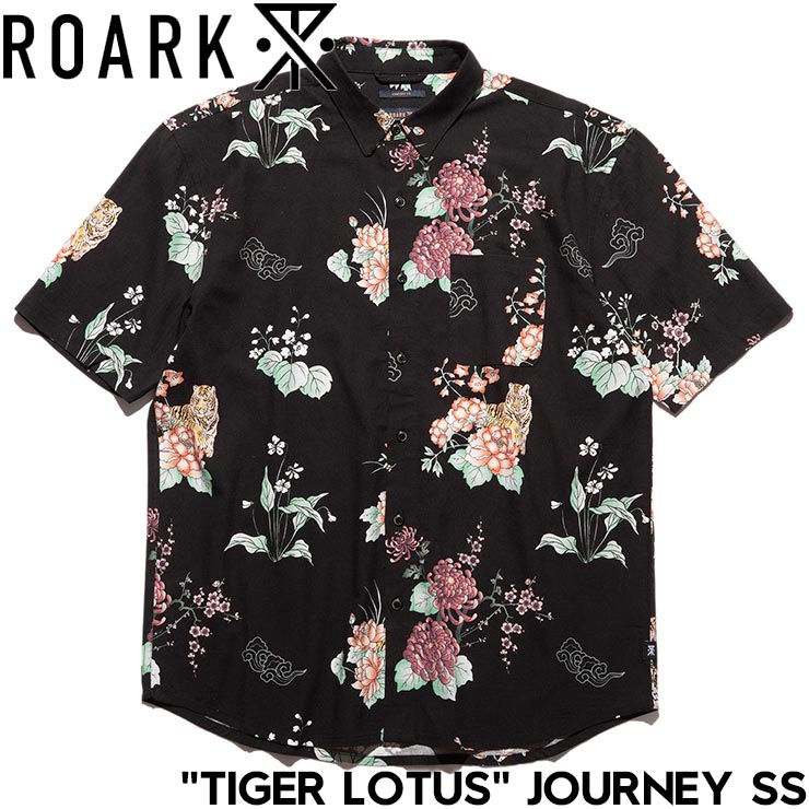 【クリアランスセール】 半袖シャツ THE ROARK REVIVAL ロアークリバイバル TIGER LOTUS JOURNEY S/S SHIRTS RWJ...