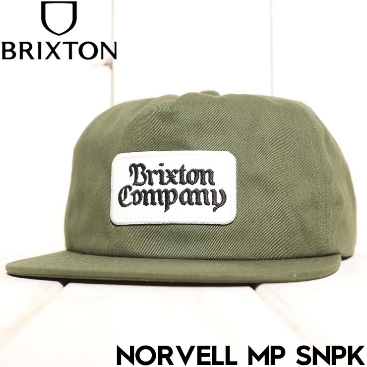 楽天LUG Lowrs【クリアランスセール】 スナップバックキャップ 帽子 BRIXTON ブリクストン NORVELL MP SNPK 11689 DKOLI 日本代理店正規品