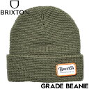【クリアランスセール】 ニットキャップ カフビーニー BRIXTON ブリクストン GRADE BEANIE 11681 MILOL 日本代理店正規品