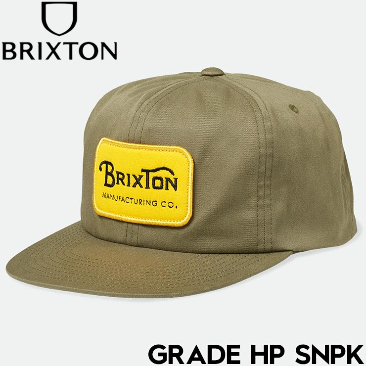 楽天LUG Lowrsスナップバックキャップ 帽子 BRIXTON ブリクストン GRADE HP SNPK 10697 OLVSP 日本代理店正規品