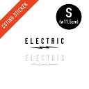 カッティングステッカー ELECTRIC エレクトリック UNDERVOLT CUTING STICKER Sサイズ E24M11 日本代理店正規品