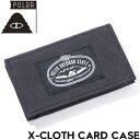 【クリアランスセール】 【送料無料】 カードケース 名刺入れ POLeR ポーラー X-CLOTH CARD CASE 241MCV0437 BLK 日本代理店...
