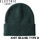 ニットキャップ カフビーニー ELECTRIC エレクトリック KNIT BEANIE TYPE B E24FC02 OLIVE 日本代理店正規品
