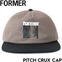 スナップバックキャップ 帽子 FORMER フォーマー PITCH CRUX CAP FHE-24404 日本代理店正規品
