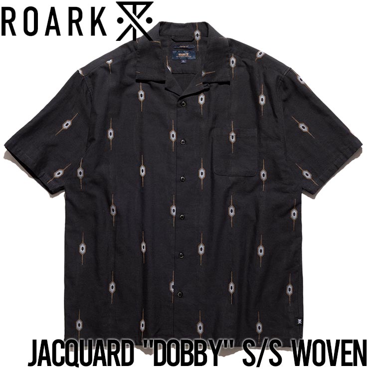 ̵ȾµTHEROARKREVIVALХХJACQUARD"DOBBY"S/SWOVEN-COMFORTFITRWJ1023-BLKŹ