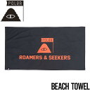 【送料無料】 マイクロファイバータオル ビーチタオル POLeR ポーラー BEACH TOWEL 241MCV0473 BLACK/ORANGE 日本代理店正...