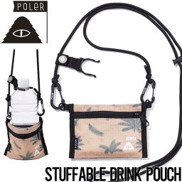 【送料無料】 ドリンクホルダー付きコインポーチ コインケース POLeR ポーラー STUFFABLE DRINK POUCH 241MCV0440 BEG 日本代理店正規品