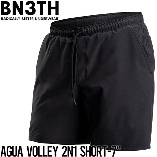 【送料無料】 ハイブリッドショーツ ハーフパンツ BN3TH ベニス AGUA VOLLEY 2N1 SHORT-7 /BLACK/BLACK 【送料無料】 ハイブリッドショーツ ハーフパンツ BN3TH ベニス AGUA VOLLEY 2N1 SHORT-7 /BLACK/BLACK