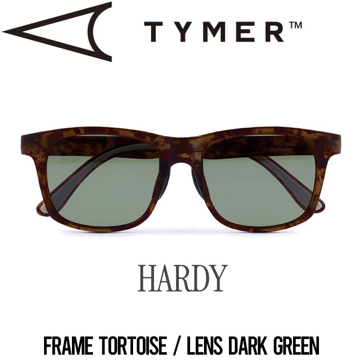 【送料無料】 サングラス TYMER タイマー HARDY ハーディ Tortoise/Dark Green TY102-MTT-DGR 日本代理店正規品