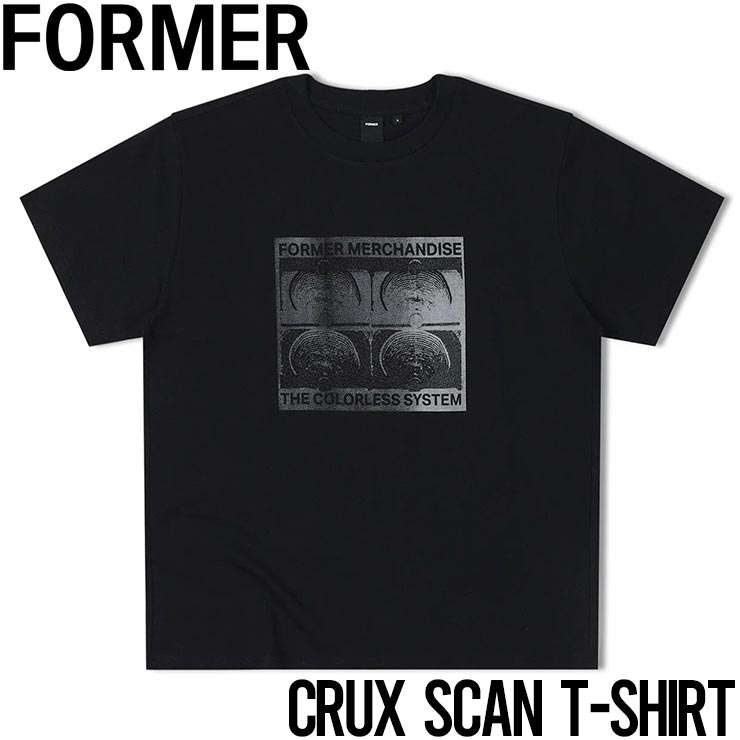 ȾµTEE T����� FORMER �ե����ޡ� CRUX SCAN T-SHIRT BLACK TE-24221 ��������Ź������