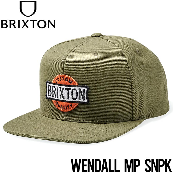 楽天LUG Lowrs【クリアランスセール】 スナップバックキャップ 帽子 BRIXTON ブリクストン WENDALL MP SNPK 11657 OLVSP 日本代理店正規品