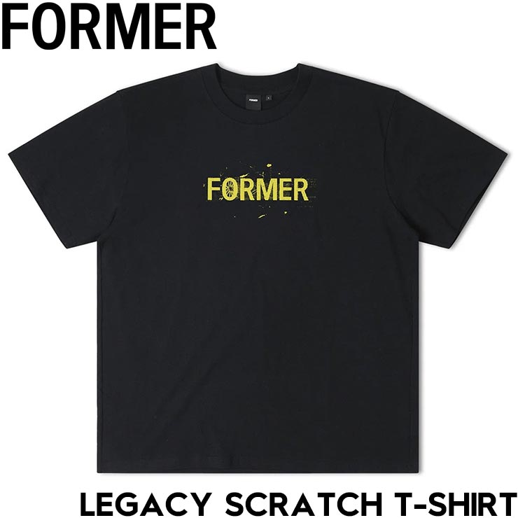 Rakuten - 半袖TEE Tシャツ FORMER フォーマー LEGACY SCRATCH T-SHIRT FTE-24311 BLACK 日本代理店正規品