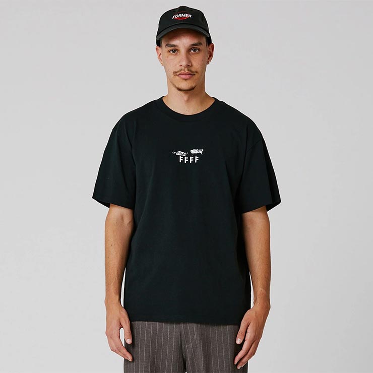 半袖TEE Tシャツ FORMER フォーマー FLOURISH CRUX T-SHIRT FTE-24321 BLACK 日本代理店正規品 2