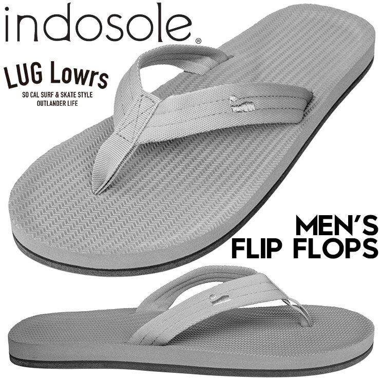 Rakuten - INDOSOLE インドソール メンズ ビーチサンダル トングサンダル サンダル Easy Living Flip Flops GRANITE 軽量 防水 リサイクル 日本代理店正規品