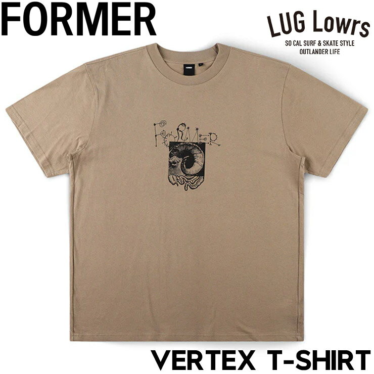 Rakuten - FORMER フォーマー メンズ 半袖Tシャツ グラフィックTシャツ コットンTシャツ VERTEX T-SHIRT FTE-26108 26SP 日本代理店正規品