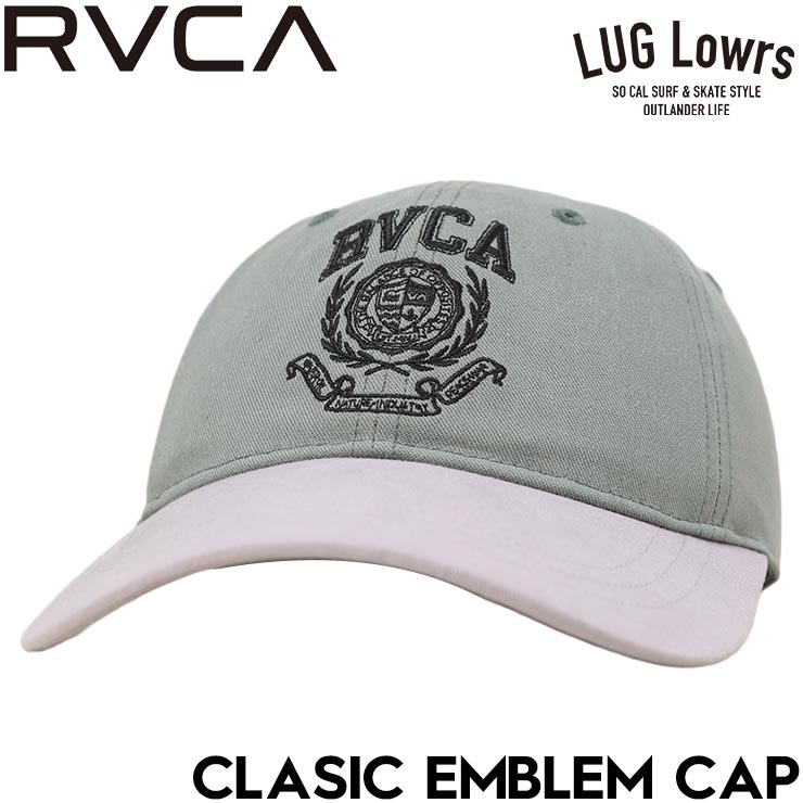 Rakuten - RVCA ルーカ キャップ メンズ 帽子 ローキャップ カーブバイザーキャップ 6パネルキャップ ロゴキャップ CLASSIC EMBLEM CAP BG041905 LED 日本代理店正規品