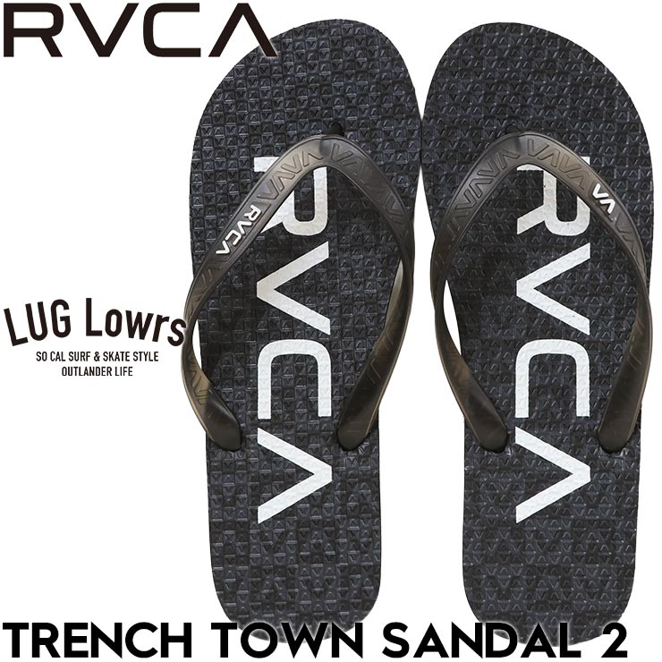Rakuten - RVCA ルーカ ビーチサンダル メンズ サンダル ビーサン トングサンダル 軽量 撥水 TRENCH TOWN SANDAL2 BG041912 CHC 26SP 日本代理店正規品