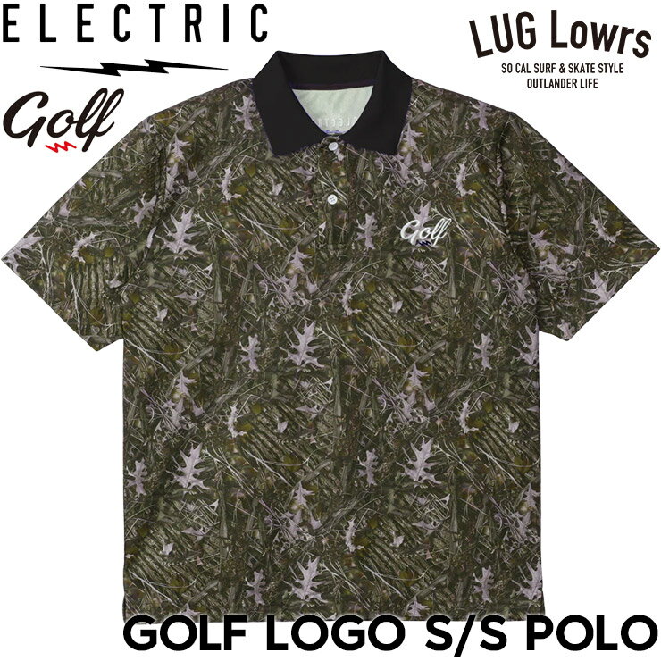 Shirts - ELECTRIC GOLF エレクトリックゴルフ ゴルフウェア メンズ ポロシャツ 半袖ポロシャツ ゴルフポロ スポーツポロ 速乾 通気性 GOLF LOGO S/S POLO EG26SU03 TREE CAMO 26SP 日本代理店正規品