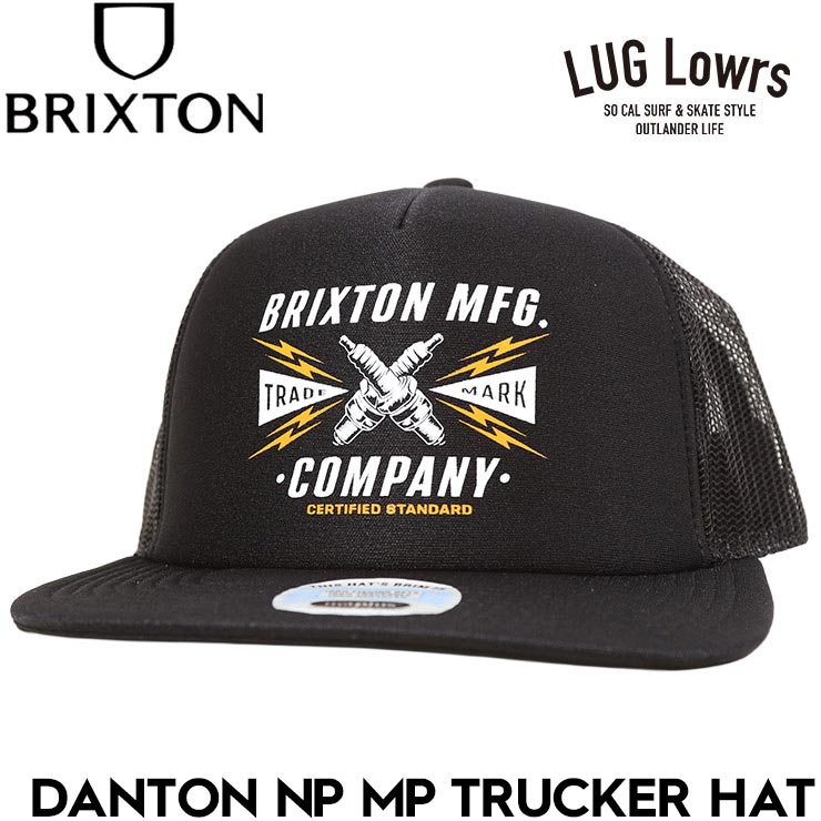 Rakuten - BRIXTON ブリクストン メッシュキャップ メンズ レディース トラッカーキャップ DANTON NP MP TRUCKER HAT スナップバック フォームキャップ 帽子 12074 BKBLK 26SU 日本代理店正規品