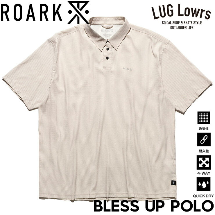 Rakuten - ROARK ロアーク ポロシャツ メンズ 半袖ポロシャツ 半袖シャツ 速乾 ストレッチ 吸湿発散 BLESS UP POLO RWJ1226-GRY 26SU 日本代理店正規品