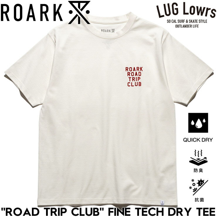 乐天商城 - ROARK ロアーク Tシャツ メンズ 半袖Tシャツ 速乾Tシャツ ドライTシャツ 吸湿 消臭 防臭 抗菌 グラフィックTシャツ 