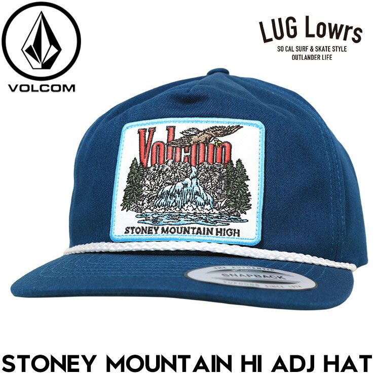 Rakuten - VOLCOM ボルコム キャップ メンズ 帽子 スナップバックキャップ ロープキャップ アジャスタブルキャップ STONEY MOUNTAIN HI ADJ HAT VCP262004 DBI 26SS 日本代理店正規品